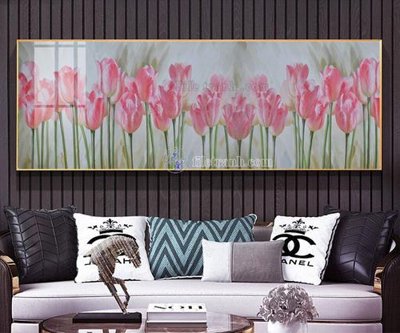 File in trần File tranh hiện đại pha lê gương FT833 (bản gốc) đại dương