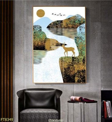 File gốc Tranh trang trí lối vào 1 tấm FT8349 (trang trí) phòng làm việc