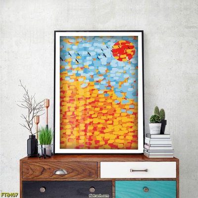 File gốc Tranh trang trí lối vào 1 tấm FT8407 (in mica) trang trí