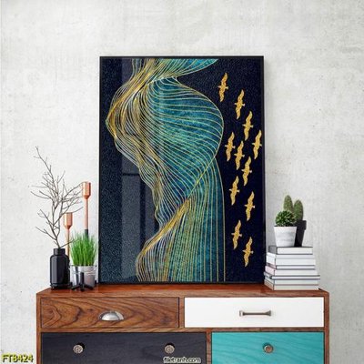 File in trần Tranh trang trí lối vào 1 tấm FT8424 (file gốc) phong thủy