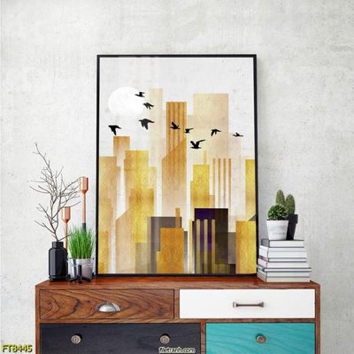 File in trần Tranh trang trí lối vào 1 tấm FT8445 (bản gốc) đại dương