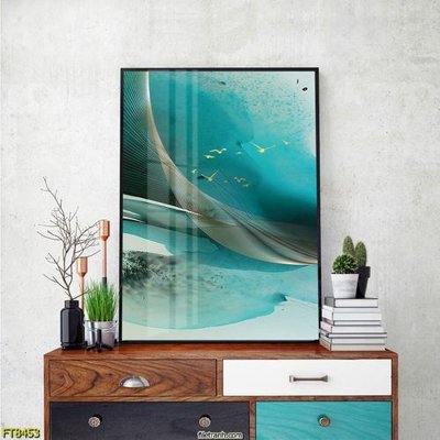 File in trần Tranh trang trí lối vào 1 tấm FT8453 (bản gốc) hoa văn