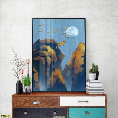 File tranh Tranh trang trí lối vào 1 tấm FT8461 (ảnh gốc) in trần 3D