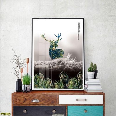 File gốc Tranh trang trí lối vào 1 tấm FT8483 (in lụa) cao cấp