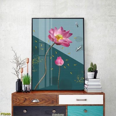 Download file Tranh trang trí lối vào 1 tấm FT8499 (gốc) in mica cao cấp