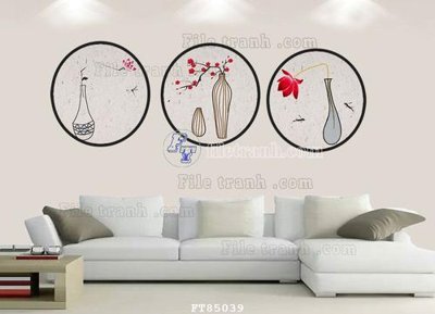 File tranh File tranh hiện đại pha lê gương FT85039 (gốc) chủ đề động vật