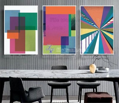 File in trần File tranh hiện đại pha lê gương FT85049 (bản gốc) 5D