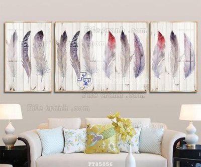 File in ấn File tranh hiện đại pha lê gương FT85056 (bản gốc) cao cấp