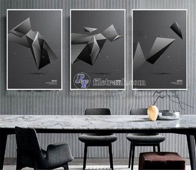 File ảnh File tranh hiện đại pha lê gương FT85058 (gốc) in biển hiệu