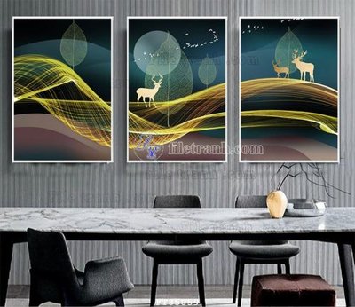 File gốc File tranh hiện đại pha lê gương FT85059 (chuẩn màu) cho in offset