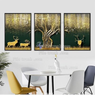 File gốc File tranh hiện đại pha lê gương FT85067 (trang trí) phòng ngủ