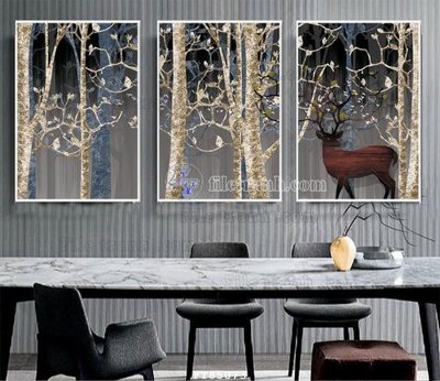 Chi tiết file tranh tráng gương File tranh hiện đại pha lê gương FT85073 (ảnh gốc)