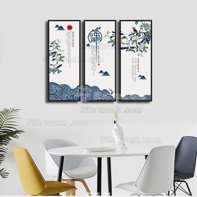 File tranh File tranh hiện đại pha lê gương FT85133 (bản gốc) in lụa 3D