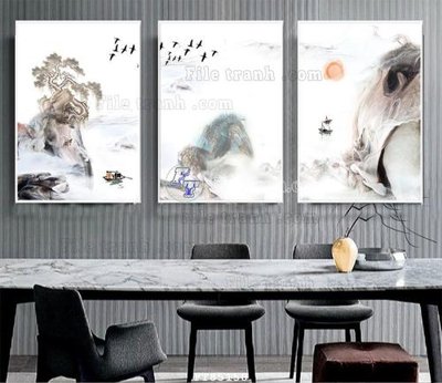 File tranh File tranh hiện đại pha lê gương FT85150 (gốc) in trên kính