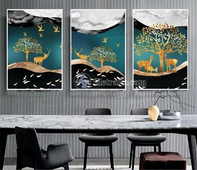 File gốc File tranh hiện đại pha lê gương FT85156 (cho in ấn) độc quyền