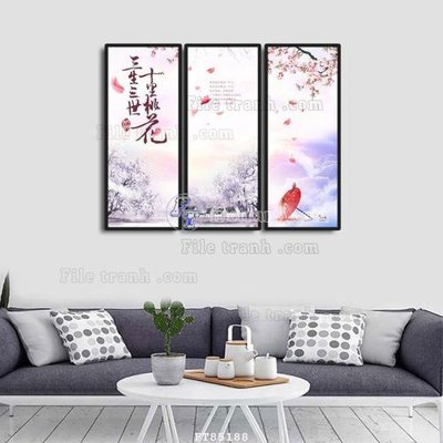 Cung cấp file tranh gốc File tranh hiện đại pha lê gương FT85188 độc quyền