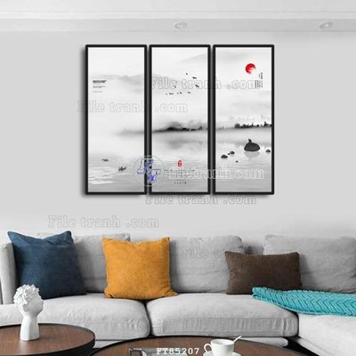 Download file File tranh hiện đại pha lê gương FT85207 (gốc) in mica đèn LED