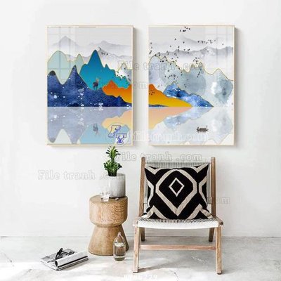 File tranh File tranh hiện đại pha lê gương FT85229 (gốc) chủ đề con người