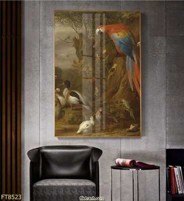 Hình ảnh file gốc in trần nhà Tranh trang trí lối vào 1 tấm FT8523