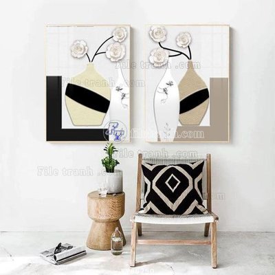 File in ấn cao cấp File tranh hiện đại pha lê gương FT85250 (file gốc)