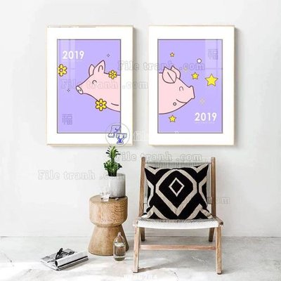 File tranh in tráng gương File tranh hiện đại pha lê gương FT85284 (siêu nét)