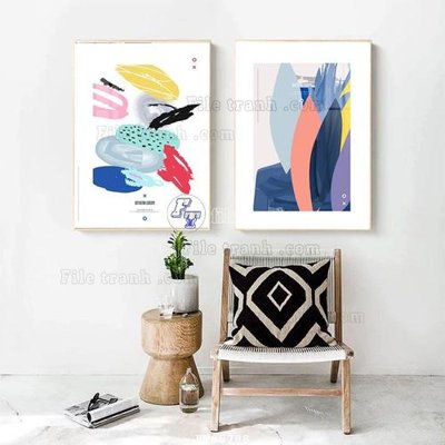 File gốc File tranh hiện đại pha lê gương FT85288 (thiết kế) độc quyền