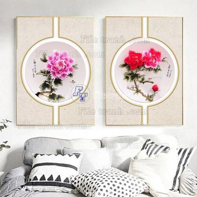 File in ấn cao cấp File tranh hiện đại pha lê gương FT85302 (file gốc)