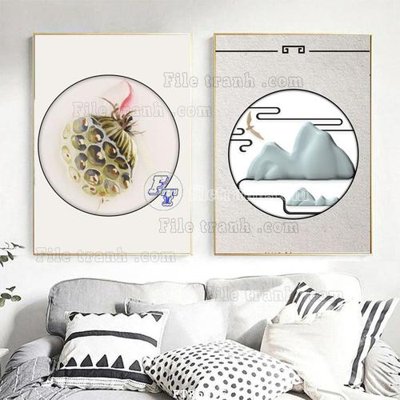 File gốc File tranh hiện đại pha lê gương FT85305 (in 3D) nghệ thuật