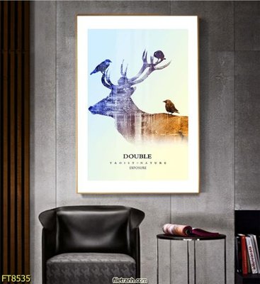 Tải file Tranh trang trí lối vào 1 tấm FT8535 (gốc) in tranh tráng gương