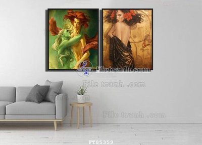 File tranh quảng cáo File tranh hiện đại pha lê gương FT85359 (file gốc) chuyên nghiệp