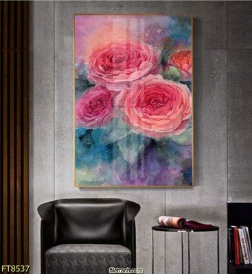 File in lụa Tranh trang trí lối vào 1 tấm FT8537 (tân cổ điển) Tranh trang trí lối vào 1 tấm FT8537