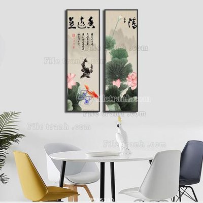 File in trần File tranh hiện đại pha lê gương FT85380 (bản gốc) đại dương