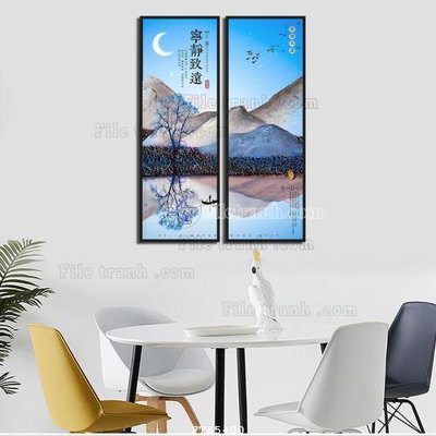 File in ấn File tranh hiện đại pha lê gương FT85400 (bản gốc) cao cấp