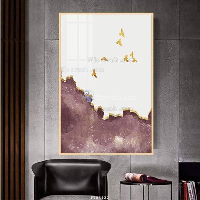 File tranh File tranh hiện đại pha lê gương FT85422 (gốc) chủ đề động vật