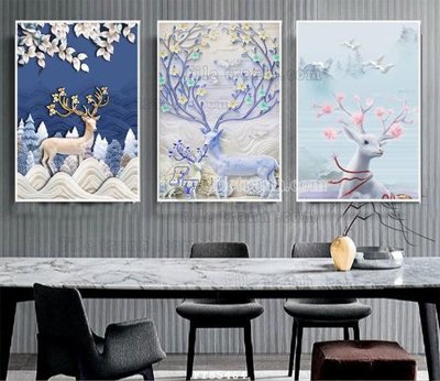 File tranh File tranh hiện đại pha lê gương FT85464 (gốc) phong cách tối giản