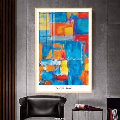 File tranh File tranh hiện đại pha lê gương FT85487 (gốc) chủ đề thiên nhiên