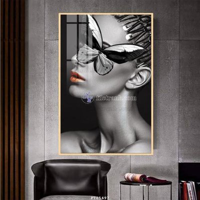 File gốc in ấn File tranh hiện đại pha lê gương FT85497 chất lượng vượt trội