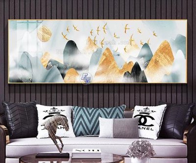 File gốc File tranh hiện đại pha lê gương FT855 (in lụa) hoa văn cổ điển