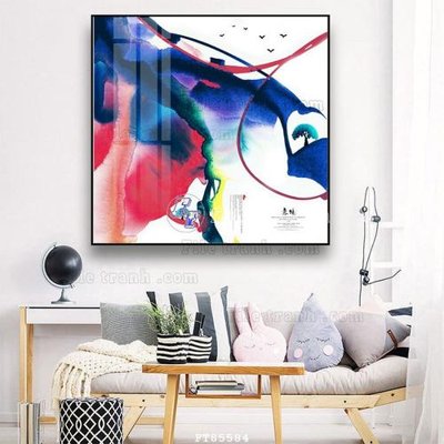 File in trần File tranh hiện đại pha lê gương FT85584 (bản gốc) 5D