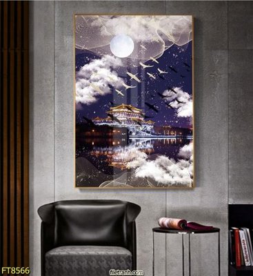 File in trần Tranh trang trí lối vào 1 tấm FT8566 (bản gốc) đại dương