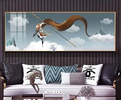 File tranh File tranh hiện đại pha lê gương FT858 (bản gốc) treo quán cafe