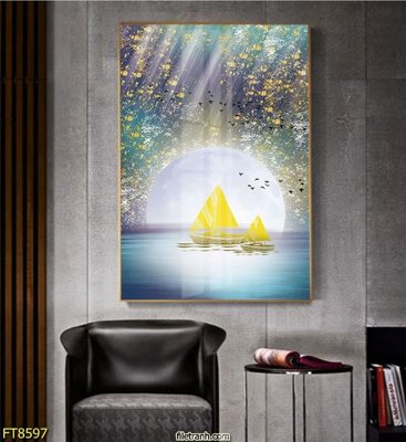 File tranh Tranh trang trí lối vào 1 tấm FT8597 (gốc) in film