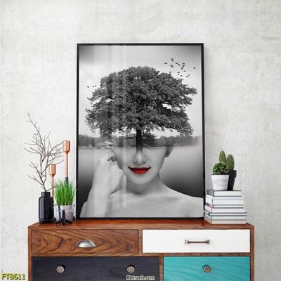 File tranh ảnh gốc Tranh trang trí lối vào 1 tấm FT8611 dùng cho in khổ lớn