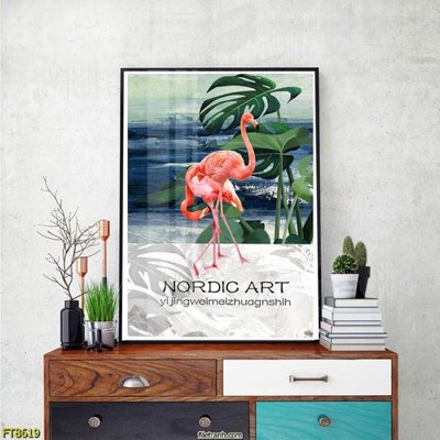 File gốc Tranh trang trí lối vào 1 tấm FT8619 (in tráng gương) sang trọng