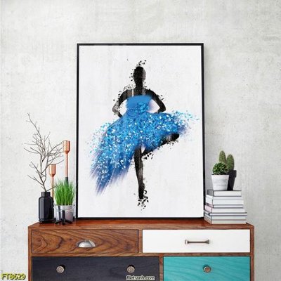 Ảnh gốc Tranh trang trí lối vào 1 tấm FT8629 (nét căng) in mica