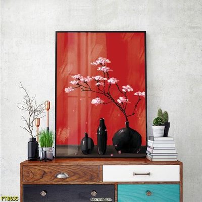File gốc Tranh trang trí lối vào 1 tấm FT8635 (in tráng gương) nghệ thuật