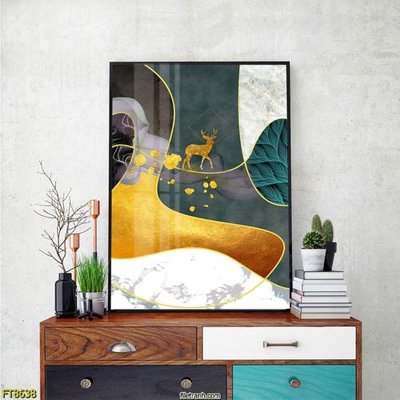 File tranh Tranh trang trí lối vào 1 tấm FT8638 (gốc) in vải canvas