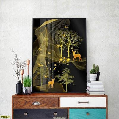 File gốc Tranh trang trí lối vào 1 tấm FT8641 (in tráng gương) nghệ thuật