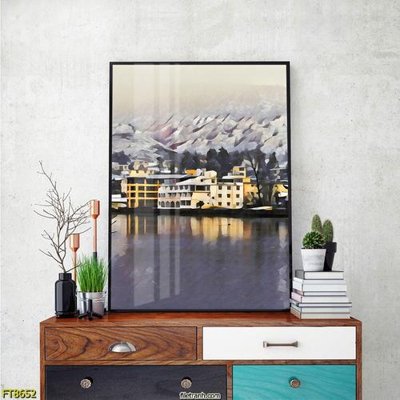 File tranh Tranh trang trí lối vào 1 tấm FT8652 (gốc) in trên kính