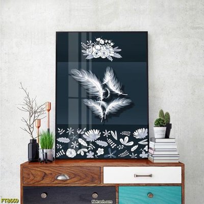 File gốc Tranh trang trí lối vào 1 tấm FT8669 (in lụa) cao cấp